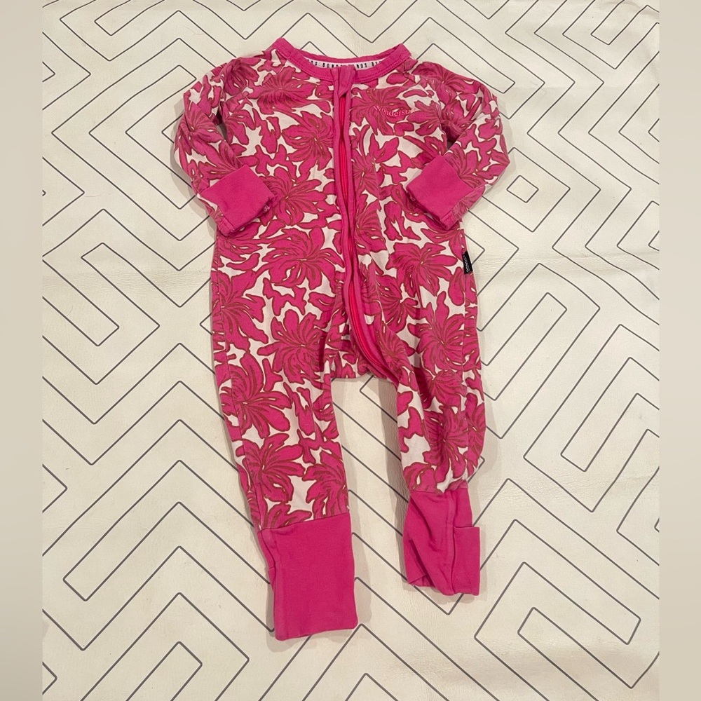 Wondersuit Pink Floral Pajama